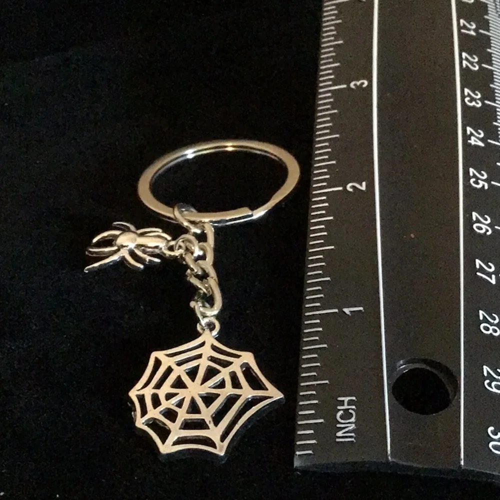 Spider & Web Keychain